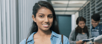 Young woman sharing healthy smile