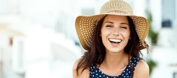 Woman with beautiful smile